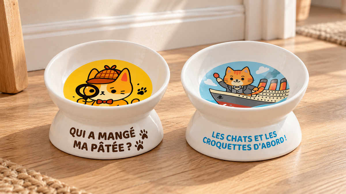 Les deux gamelles dans un coin repas